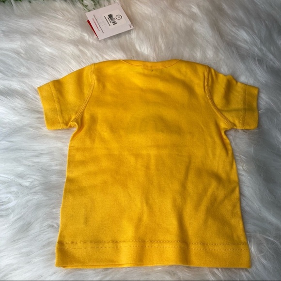 Hanna Andersson Yellow Rainbow Applique Pullover T-Shirt NWT Size 6-12M - Picture 4 of 5